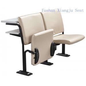 Cold Rolled Steel Frame Geniune Leather with Foam School Desk And Chair With Writing Desk