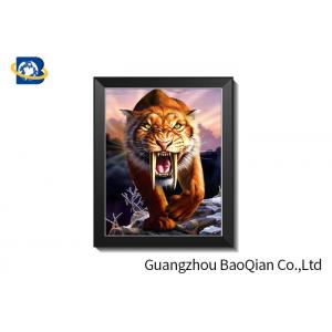 China Full Color Custom Lenticular Pictures Framed 3D Poster 0.2 Mm To 5.0mm Thickness supplier