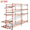 China PE Coated FIFO Storage Shelf Yellow Lean Pipe Heavy Duty Pallet Roller Racking wholesale