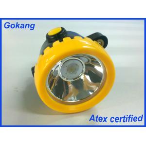 IP65 waterproof miners cap lamp, cordless ABS led mining headlamp, Gokang led miners headlamp