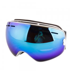 Jet Mirrored Ski Goggles TPU PC Texture Double Lens Comfortable Wind Resistant