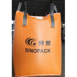 China Orange 500kg Big Bag FIBC With Filler Cords , Large FIBC Jumbo Bag supplier