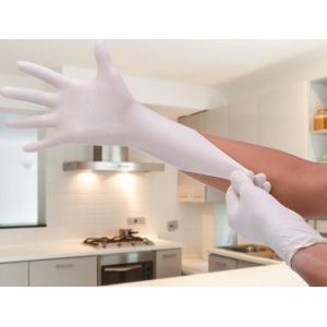 China Industrial White Latex Gloves Powdered Free / Disposable Latex Gloves supplier