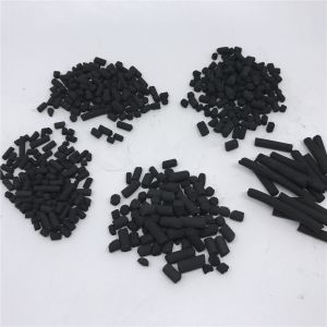China Cylinder Ctc 60 Ctc 70 Ctc 90 Extruded Activated Carbon Column 4mm Pellets For for sale