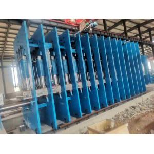 China 16Mpa Vulcanizing Press Rubber Conveyor Belt Production Line Blue Green supplier