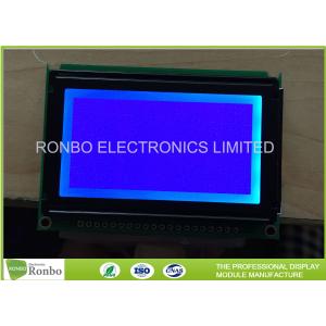 128x64 Graphic LCD Panel COB STN Blue Negative LCD Module With LED Backlight