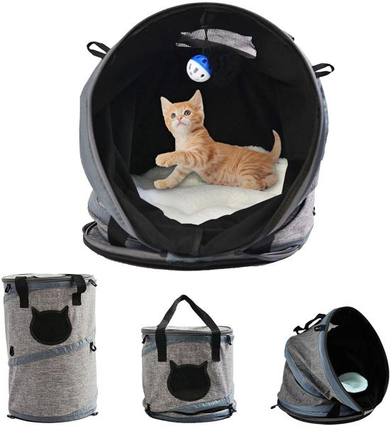 3 in 1 Cat Bag Carrier Backpack with Fleece Mat