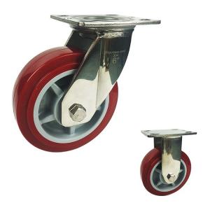 6inch PU Stainless Steel Casters