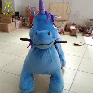 China Hansel  battery operated electric stuffed walking toy unicorn rides supplier supplier