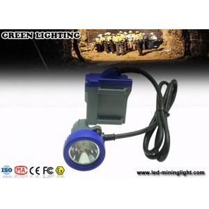 China high performance blue cover Cordless Cap Lamp Hard Hat Lights 4000lux brightness supplier