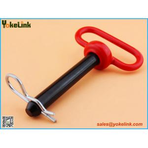 Red Handle Head Hitch pin with R Clip for farm Tractors and Trailers