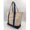 China Natural Cotton Canvas Tote Bags With Lots Of Pockets Large Capacity ECO Material wholesale