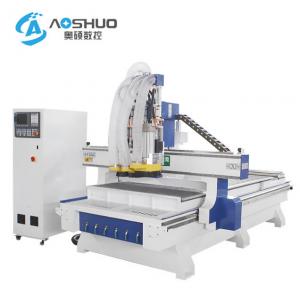 China 220V 380V CNC Wood Carving Machine / 2 Axis Cnc Router Drilling Machine 0.6-0.8Mpa supplier