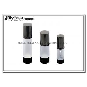 China Professional Airless Pump Bottles White Head Cap Empty Cosmetic Bottles Material ABS supplier