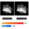 China Customizable Plastic Bakery Packaging Triangle Cake Box Transparent With Lid wholesale