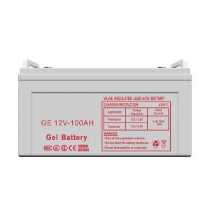 China CQC Gel Solar Battery 12V 100AH Lead Ingot Pressure Safety Valve Battery Cabinets supplier