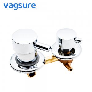 Brass Material Shower Mixer Valve , Hot Cold Mixing Valve With 2 / 3 / 4 / 5 Outlet