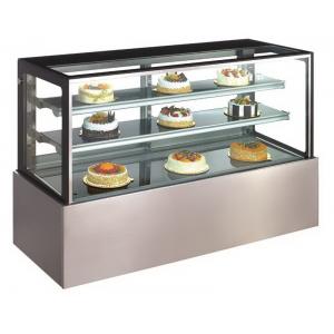 China Commercial Fan Cooling Refrigerated Cake Display Cabinets Steam For Humidification supplier