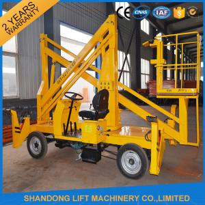 China Automatic 4 Wheels Articulated Vehicle Mounted Boom Lift for 8m - 14m Aerial Work supplier
