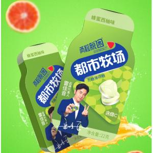 China Honey Grapefruit Flavor Cooling No Sugar Candy Fresh Breath Mints supplier