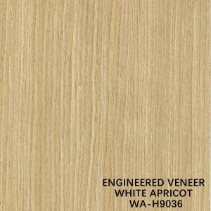 ISO The Simulation White Apricot Wood Veneer H9036 Straight Cut For Cabinet Face Manufacturer From China
