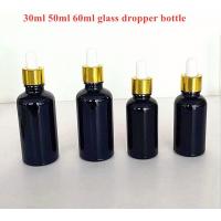 China 60ml Round Glass Bottle With Dropper OEM Amber Glass Dropper Bottles on sale
