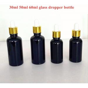China 60ml Round Glass Bottle With Dropper OEM Amber Glass Dropper Bottles supplier
