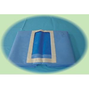Blue Sms Three Layers Ce Sterile Disposable Surgical Drapes For Hospital Clinic