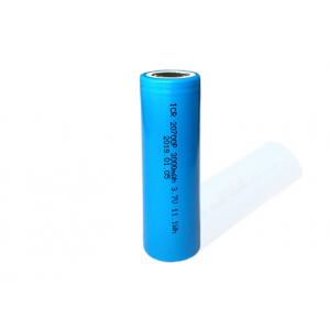 Blue 3.7 V Li Ion Battery 3000mah  , 20700 High Drain Battery For Vaping Box Mod