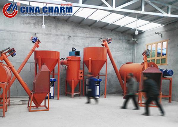 Simple 4t/H Dry Mix Mortar Production Line With Packing Machine
