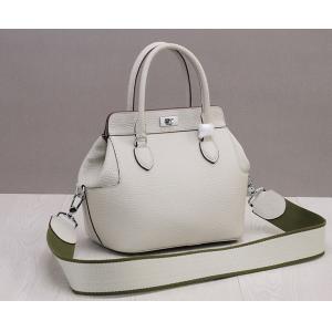 high quality 26cm white women small designer calfskin leather doctor bags  fahion totes M-G01-8