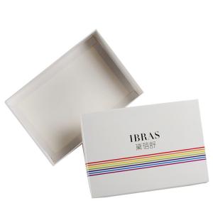 China Folding Art Paper Lid Tray Paper Packing Box Coated Paper Box For Underwear supplier