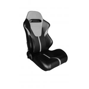 China Customized Fashionable Sport Racing Seats With Gray / Black Pvc Leather wholesale