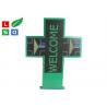 P25 RGB LED Shop Display LED Pharmacy Cross Sign WiFi Control Double Sided