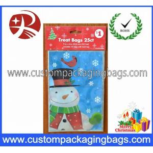 China Plastic Christmas Candy Treat Bags Printed Recycled With HDPE Raw Material supplier