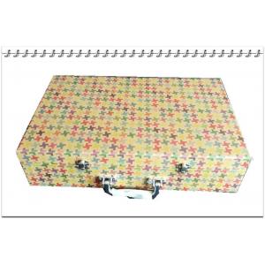 Jewellery &Trinket Box kraft  paper 2 tier suitcase with handle