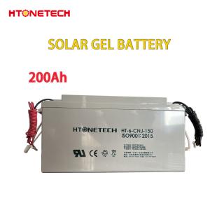 China Photovoltaic Solar Pv Battery Storage Gel Deep Cycle Battery 12V 200ah supplier