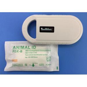 China Durable Animal Rfid Glass Tag Microchip Needle With Reusable Applictaor supplier