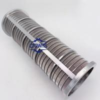 China 2mm 0.5mm 150 Micron Slot sizes customized Stainless steel wedge wire filter Sand control screen Johnson Tube on sale