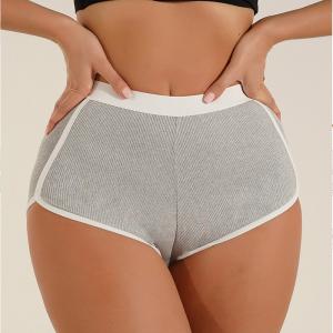 China Gym Women'S Sexy Yoga Booty Shorts Sport Dance Sleeping Short Pants Summer Boxer Brief Athletic supplier