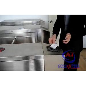 China Flexible Fast Pass Speed For RFID Card / wristband Control Sytem With Automatic Barrier Turnstile supplier
