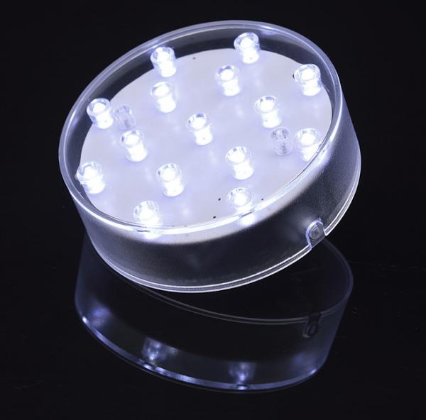 Lumière ronde de vase à LED - blanc