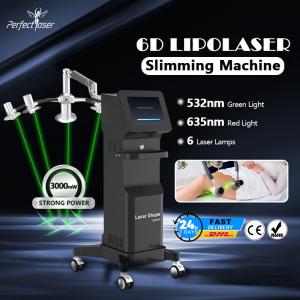 China 532nm 635nm 6D Lipo Laser Machine Weight Loss Body Slimming 600W supplier