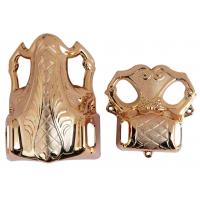 China Wooden Casket Corner 4# B In Bronze Color , American Design Casket Handle And Decoration on sale