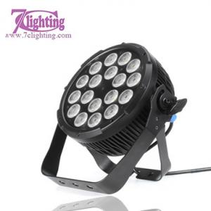 China IP65 18x15W RGBWA Round Par DMX LED FLAT PAR Outdoor Spotlight supplier