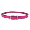 Pink Vintage Buckle Women'S Fashion Leather Belts With Hollow Out Design