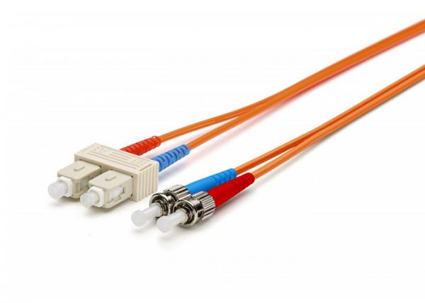 SC-ST Duplex Fiber Optic Patch Cords Premium Quality MM 62.5 / 125