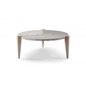 Contemporary Living Room Table 3 Leg Round Wood Coffee Table W009H2