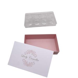 China 8 Pcs Sweet Paper Box Chocolate Gift Packaging Box With Plastic Clear Inner supplier
