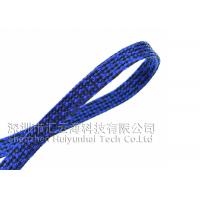 China Blue Wear Resistant Heat Shield Wire Loom , Cotton High Temp Wire Wrap on sale